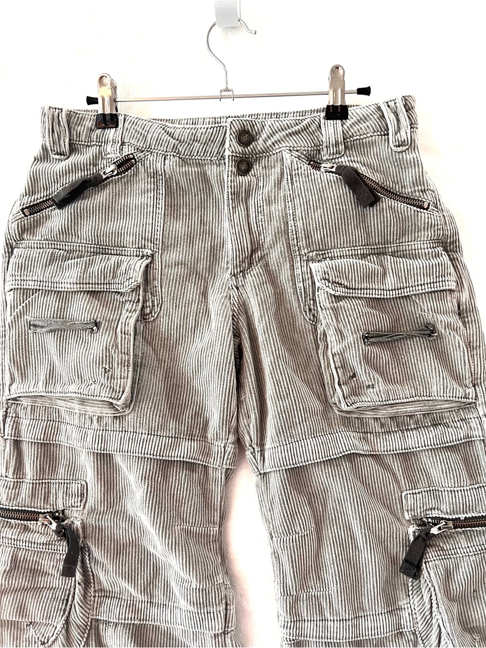 Free People Last Time Stacked Cargo Corduroy Baggy Pants size 6 - Picture 7 of 10